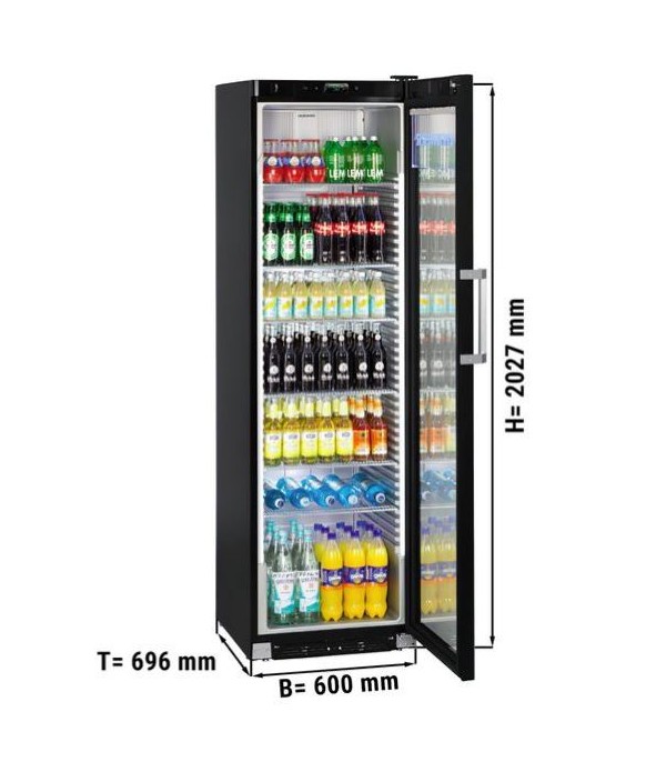 Réfrigérateur pour boissons 441 litres froid ventilé 1 porte vitrée